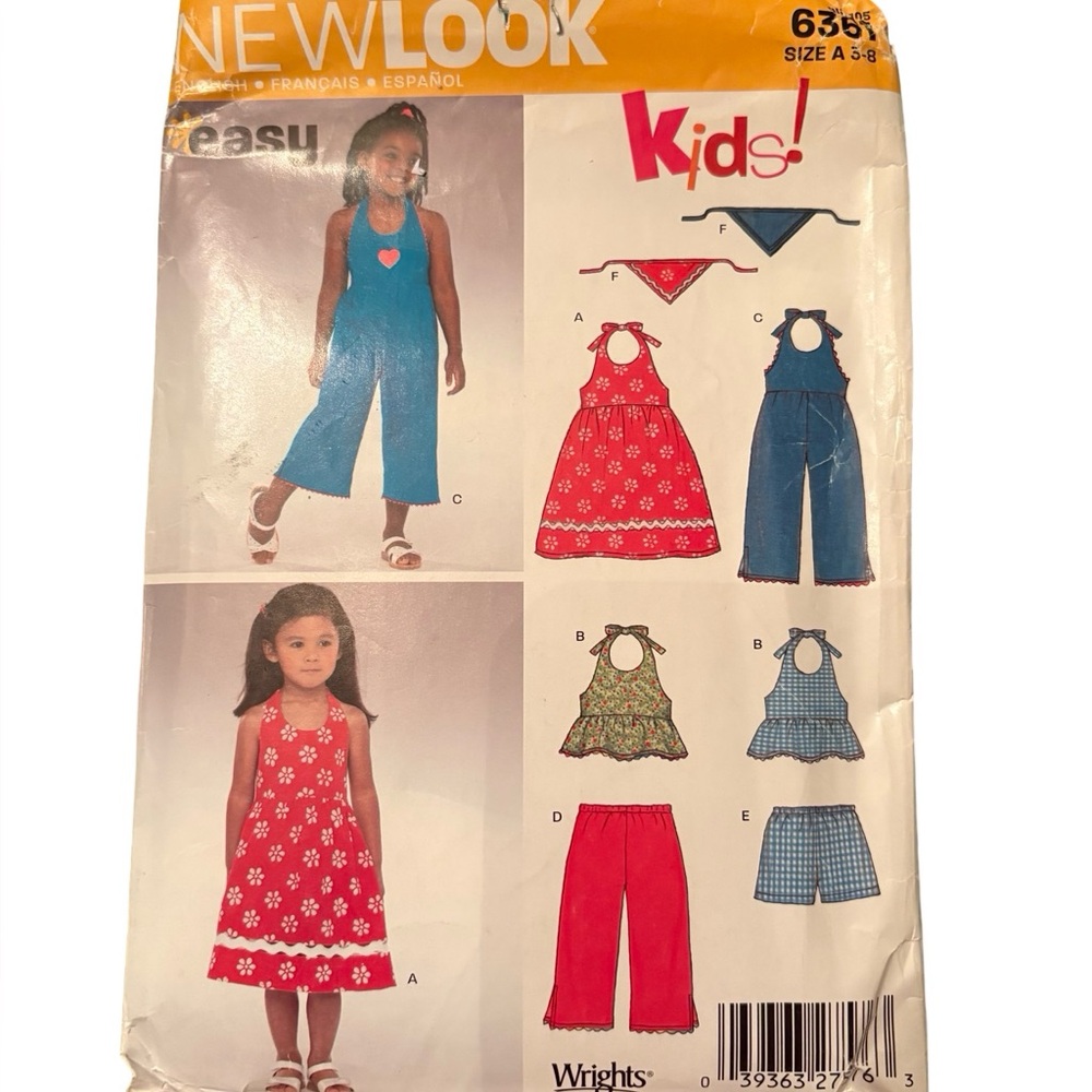 🌸 New Look 6361 Girls Dress, Jumpsuit, Top & Pants Pattern | Easy Kids Sewing